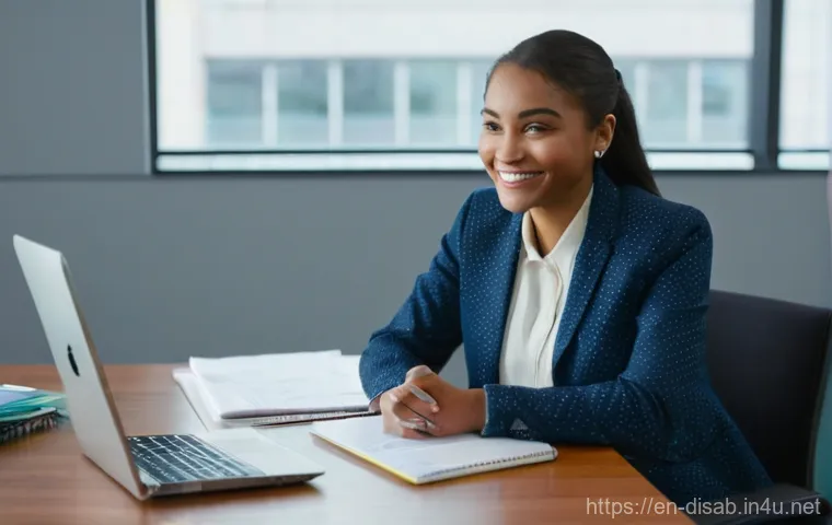 장애인재활상담사와 사회 변화 사례 - **Empowerment Through Connection:** A diverse rehabilitation counselor, a compassionate woman in her...