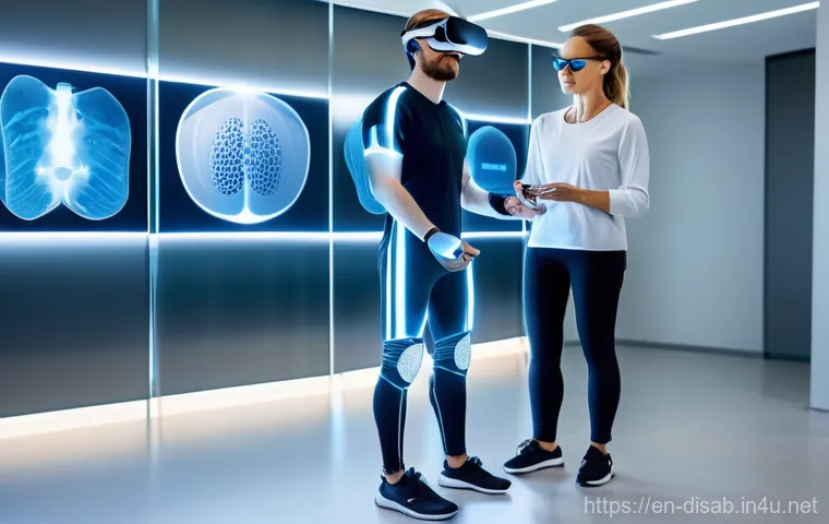 장애인재활상담사 교육 세미나 - **Prompt:** A dynamic, brightly lit image depicting a person (adult, fully clothed in comfortable at...