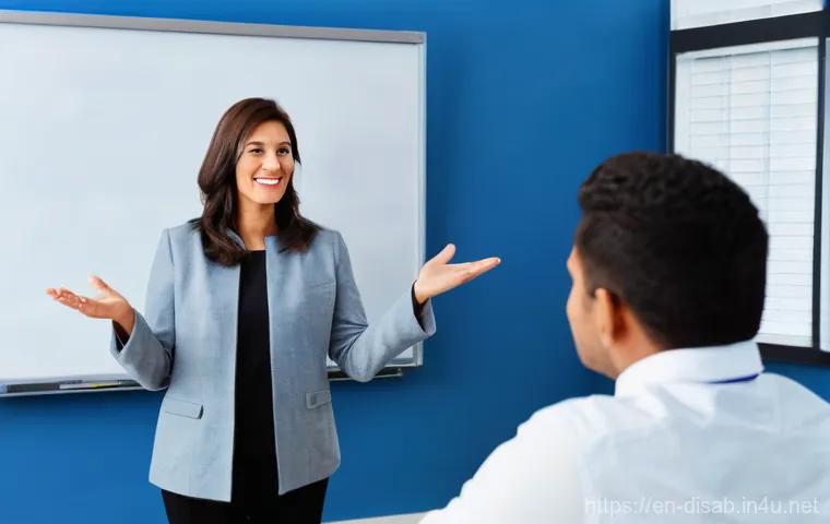 장애인재활상담사 윤리 이슈 - **Prompt:** A professional rehabilitation counselor, approximately 30-40 years old, with a warm and ...