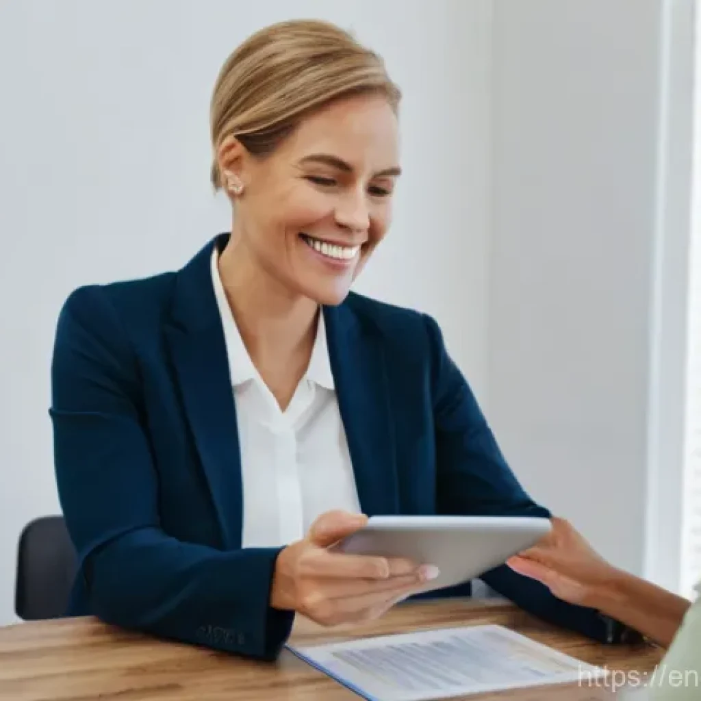 장애인재활상담사와 신체 장애 지원 - **Prompt:** A compassionate rehabilitation counselor, a woman in her late 40s with a warm, encouragi...