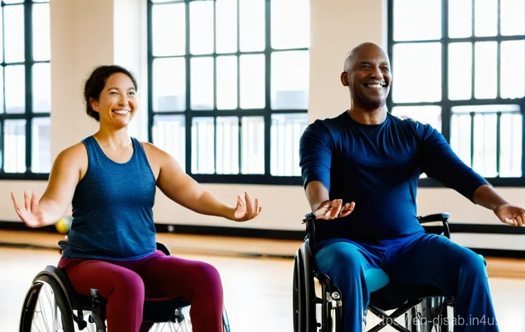 장애인재활상담사 상담 목표 달성 - **Empowered Artist with Advanced Prosthetic:**
    "A focused young adult, in their 20s, with an adv...