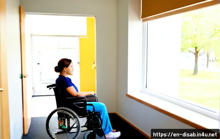 장애인재활상담사 실습기관 선택 요령 - Photorealistic bright vocational rehabilitation center visit, an adult aspiring rehabilitation couns...